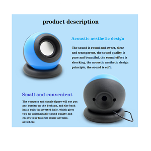 Bola mágica portátil con cable, 2 uds., altavoz pequeño, altavoz pequeño Mini, interfaz de Audio de 3,5mm, 3W con entrada USB, reproductor de música con cable - Product Image 5