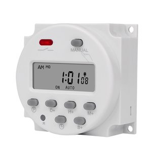 1 secondo Intervallo di 5V 12V 24V 110V 220V Digitale A CRISTALLI LIQUIDI Timer Interruttore di 7 Giorni Alla Settimana relè di Tempo programmabile Programmatore CN101S - Product Image 1