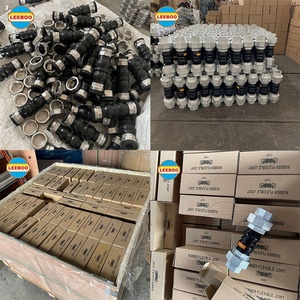 Leeboo DN15-50 PN16 pn25 đôi sóng EPDM Màu Đỏ hơi say tam giác ren Công Đoàn loại cao su mở rộng doanh với Stud Nut Tie Rod - Product Image 6