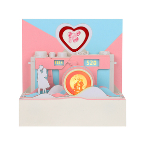 2025 nuevo producto CÁMARA DE amante de dibujos animados cuaderno tridimensional regalo de San Valentín Bloc de notas de vacaciones Diy Papercraft Memo 3D Bloc de notas - Product Image 1