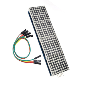 MAX7219 Punkt matrix modul 8*8 gemeinsame Kathode 5V rot blau und grün 4 in einer LED-Anzeige mit DuPont-Leitung - Product Image 2