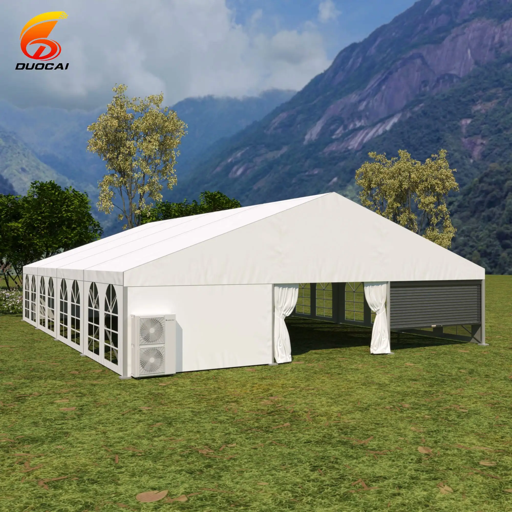 Grande tente d'exposition tente de construction de haute qualité avec climatisation