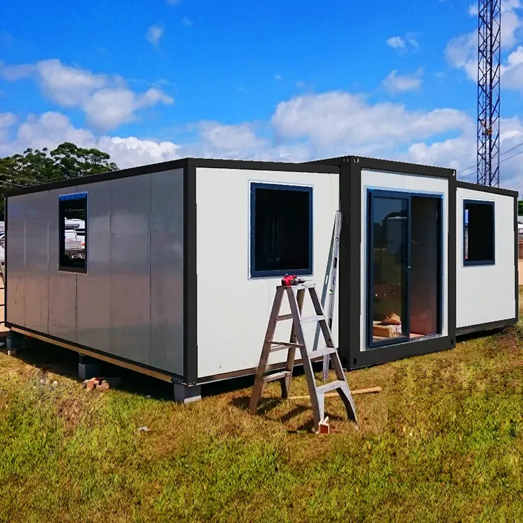 20ft 40ft mở rộng container nhà Úc nhà tiền chế nhà di động biệt thự 3 phòng ngủ cabin mở rộng gấp ngôi nhà nhỏ