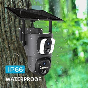 6MP Dual-Screen Preview Solar <strong>Camera</strong> Low Power PIR <strong>Sensor</strong> Dual Lens Security PTZ WIFI IP CCTV <strong>with</strong> 4G Sim Card Solar <strong>Camera</strong> - Product Image 2