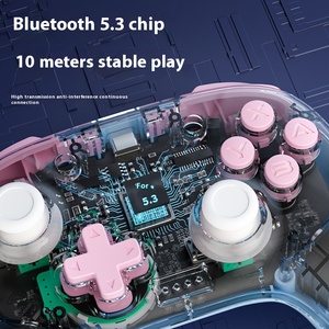 RTS Wireless per il Controller di gioco Bluetooth colore caramella 3 modalità di vibrazione sensore di movimento per Switch/iOS/Android/PC