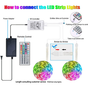 Christmas Decoration Theme Decoration <strong>5050RGB</strong> Multi-color Music Synchronized SMD Waterproof <strong>LED</strong> Lights with Remote Control - Product Image 2