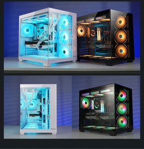 Factory Direct Benutzer definierte ATX Full Tower <span class=keywords><strong>Case</strong></span> Seiten glasfenster Personal isierte DIY-Unterstützung 360 <span class=keywords><strong>CPU</strong></span> Wasser kühlung <span class=keywords><strong>Computer</strong></span> gehäuse Türme