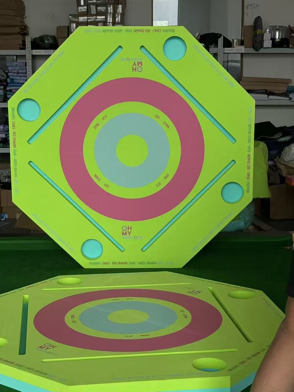 Lime Green Floating Mahjong Table
