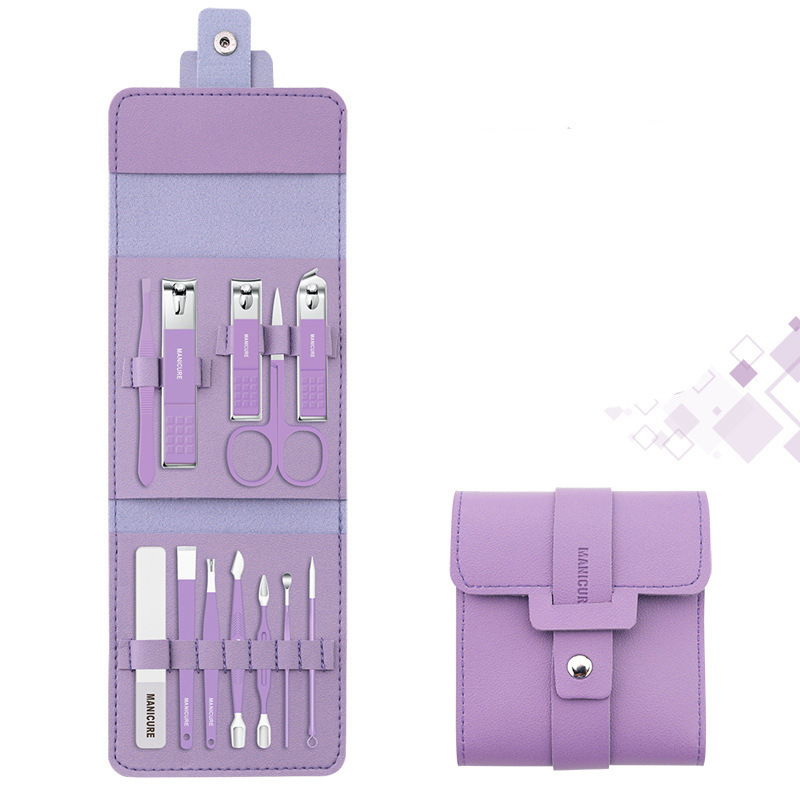 12 pcs violet coupe-ongles
