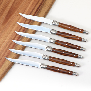 24 cái không gỉ dao kéo bít tết dao thực phẩm ngã ba súp trà muỗng sáng đánh bóng Flatware phương Tây Bộ đồ ăn - Product Image 6