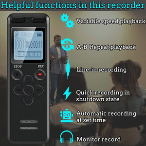 E36 Digital Voice Activated <strong>Recorder</strong> with 5520 Hours Audio Recording for Lectures Dictaphone Sound Capture - Product Image 4