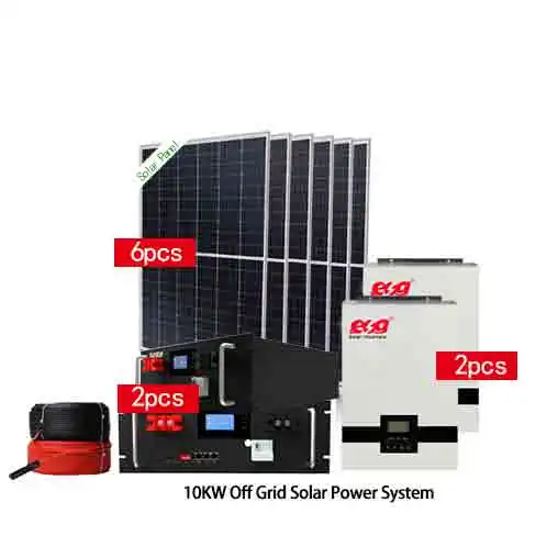 ESG 10kW rack mounted lithium battery solar wind power system 10kW grid connected/off grid windmill system