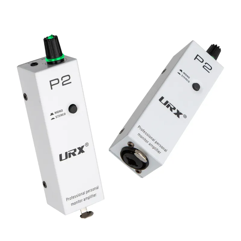 Urx P2 Ultra Compacte Actieve Batterij Draagbare Metalen Persoonlijke Monitoring Hoofdtelefoon Versterker Met Xlr/Trs Ingang 3.5Mm Output