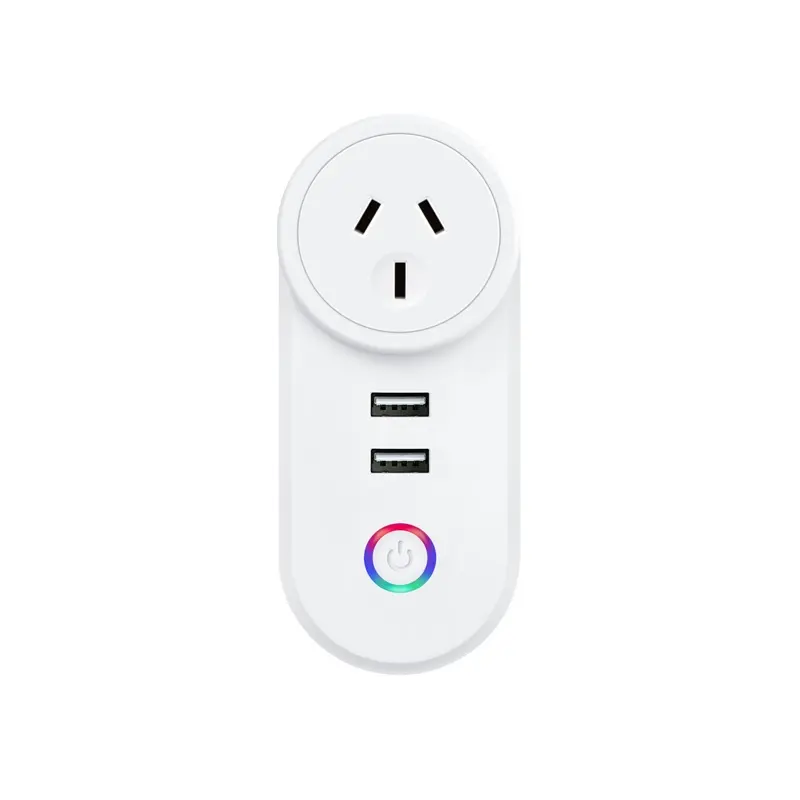 Neue intelligente Wifi Smart Life APP Alexa Sprach steuerung 2,4 GHz Smart Plug WiFi Smart Outlet mit USB-Ladegerät PST-LSPA2