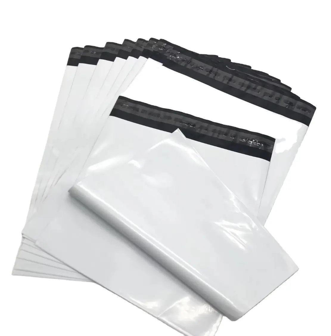 कस्टम लोगो मुद्रित एक्सप्रेस पुनर्नवीनीकरण काले कूरियर बैग कपड़े शिपिंग पैकेज लिफाफा पॉली मेलर मेलिंग पॉलीमेलर बैग