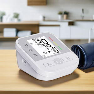 Braço superior elétrico portátil voz médica Smart <span class=keywords><strong>Sphygmomanometer</strong></span> pressão arterial Monitor LCD Display medição oscilométrica - Product Image 6