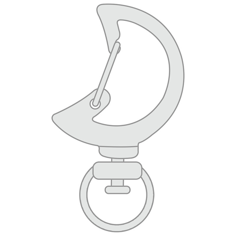 Crescent Moon Hook Clasp