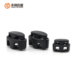 新款批发塑料绳塞单双孔拉绳弹性绳端弹簧锁包配件 - Product Image 5