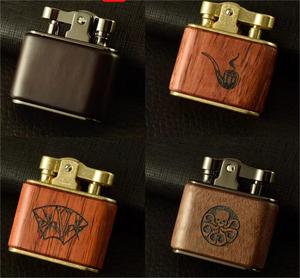 Thương Hiệu Lớn Khắc Gỗ Dầu Hỏa Nhẹ Hơn Cổ Điển Rãnh Nhẹ Hơn Dầu Hỏa Đồng Nhẹ Hơn Mệnh Tùy Chỉnh Dầu Hỏa Nhẹ Hơn - Product Image 6