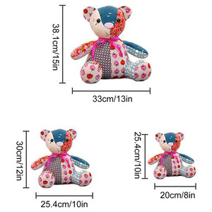 Memory Bear DIY Sewing <strong>Kit</strong> With Ruler Template and <strong>Pattern</strong> for Doll Making Plastic Sewing Accessory for Sewing Machine - Product Image 5