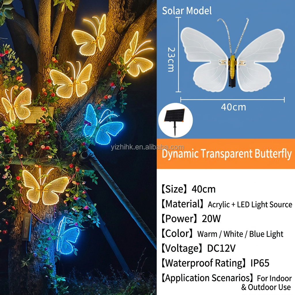 Dynamique Transparent - Solaire - 40CM