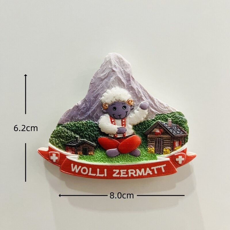 Chèvre à face noire de Zermatt rouge