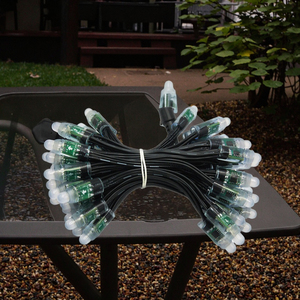 12VLEDピクセルライト12mmフルカラーWS2811ブラックワイヤー防水コネクタLEDピクセルストリング - Product Image 5