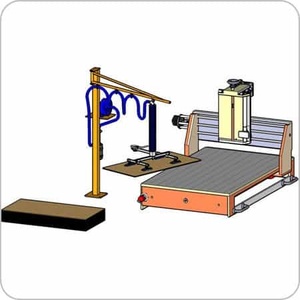Sollevatore automatico del vuoto del manipolatore di carico e scarico pick up and down per il pannello di legno del materiale del bordo - Product Image 3