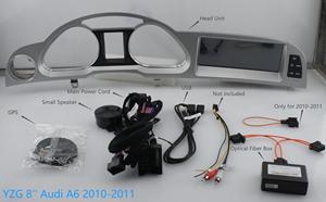 YZG 8.8 ''' 8核心Android 10.0 Carplay多媒体GPS收音机DVD播放器导航触摸屏适用于奥迪A6 C5 C6 4F 2010-2011 - Product Image 3