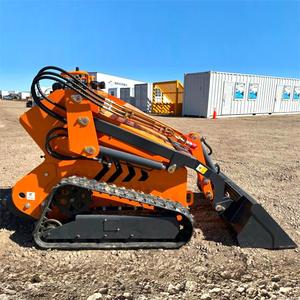 Free Shipping Diesel Loaders China Mini Tracked Sliding Skidsteer Front End Loaders High Quality Crawler Skid Steer Loader - Product Image 4