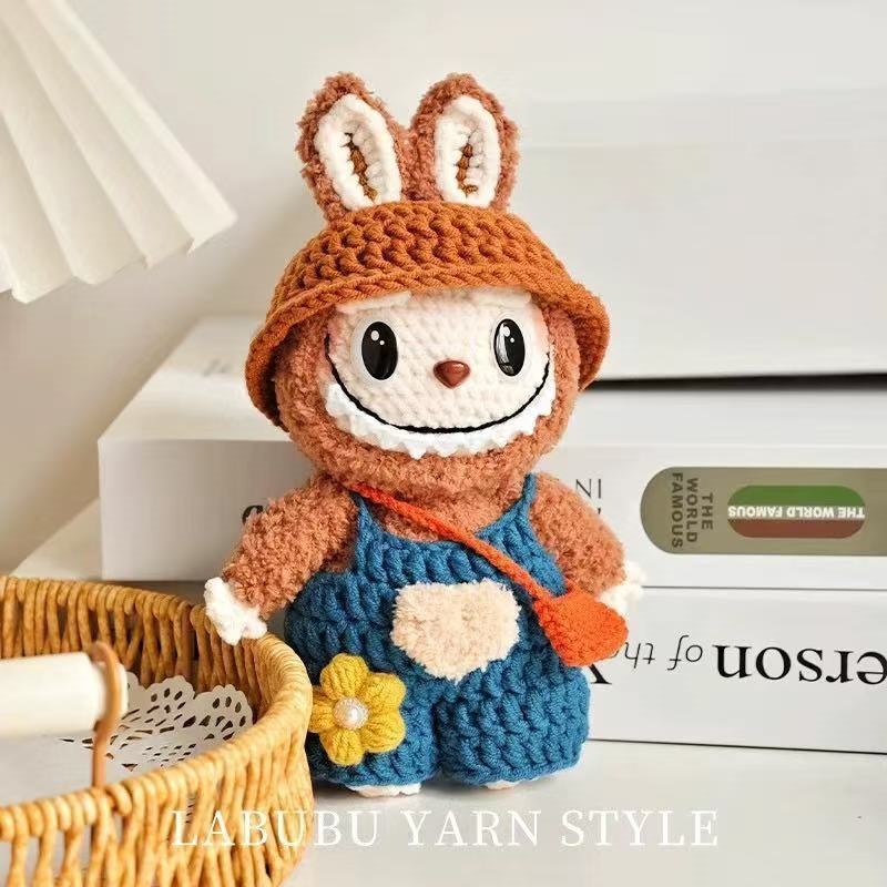 Blue-clothed doll kit with keychain tools+video tutorial