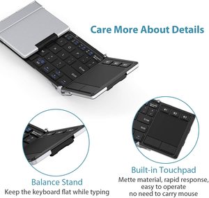 IClever BK08 Folding <strong>Keyboard</strong> <strong>Mini</strong> Portable Wireless <strong>Keyboard</strong>. - Product Image 3