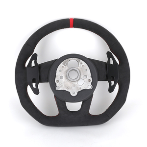 Volant en cuir Alcantara au design personnalisé pour Audi RS A4 A5 A6 C7 B8 R8 S3 S4 S5 Q7 A7 S7 TT RS3 RS5 RS6 RS7 B9 - Product Image 2