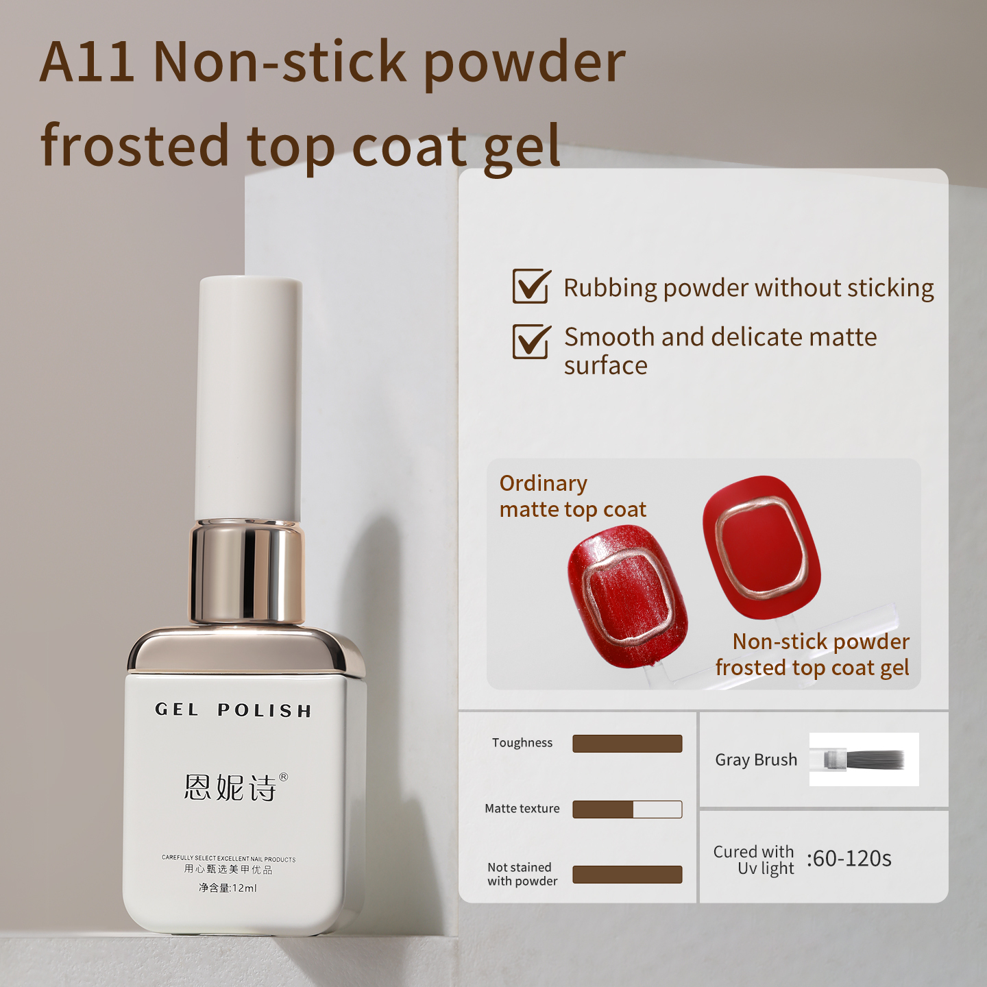 A11 Gel Top Coat Opaco Antiaderente