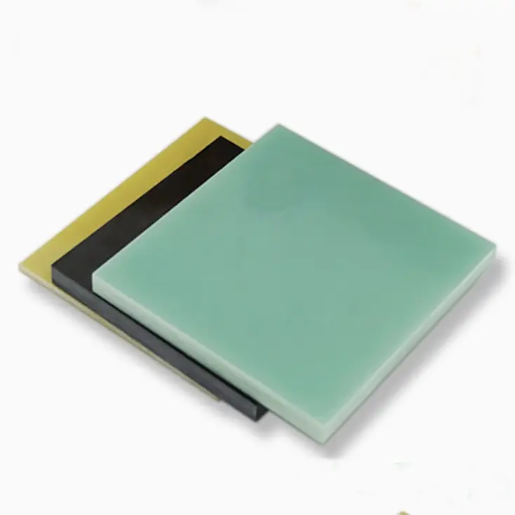 Hoja de plástico de aislamiento eléctrico amarillo verde FR4 3240 Placa de hoja de fibra de vidrio de resina epoxi