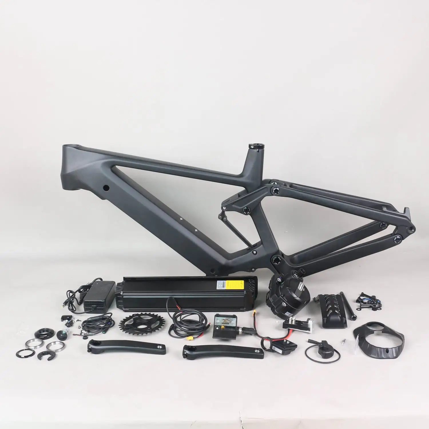 29er Suspension E-MTB Bike Carbon Frame E69 Compatible with Bafang M510 M500 M600 mid motor 250W  include motor and battery