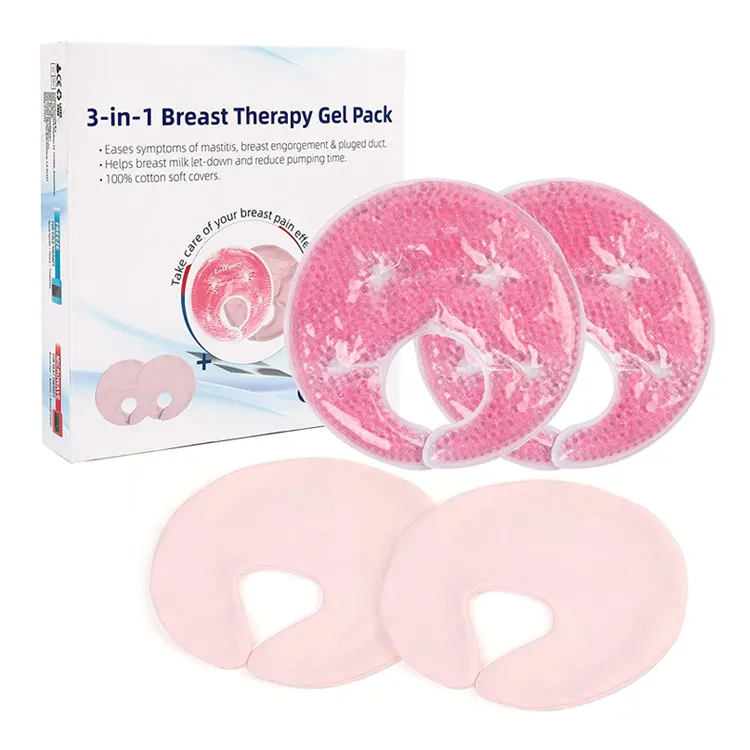 Health Care Products Custom Gel Hot Cold Pack Reusable Breast Ice Pack for Pain Relief