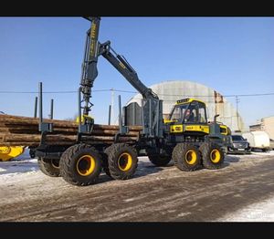 XUVOL Maquinaria forestal Skidder Log Forwarding Carga Descarga Pluma telescópica y Rotary Log Grapple Forwarder forestal