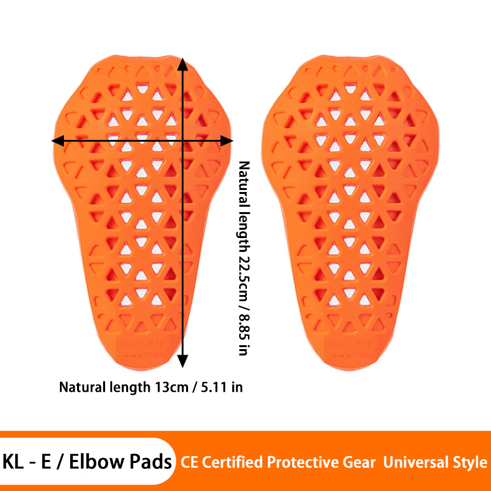 Orange elbow pads