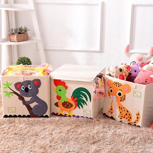 Tùy Chỉnh Dễ Thương Thêu Mẫu Nhà Tổ Chức Và Lưu Trữ Lớn Khối Lưu Trữ Đồ Chơi Lưu Trữ Bin Với Giảm Giá Lớn - Product Image 3