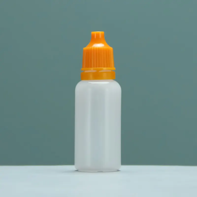 عالية الجودة 30 مل 60 مل Hdpe اقراص للعين السائل الطبية شعار مخصص مطبوع بلاستيكي بالعلامة التجارية زجاجة انقطاع استخدام الدوائي