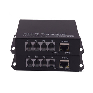 20KM 4-Kanal PCM Multiplexer Telefons ender Glasfaser konverter und Transceiver - Product Image 5