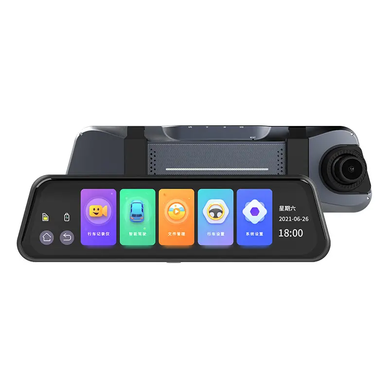 E-go-caméra de tableau de bord avec rétroviseur 1080P, dashcam, enregistreur vidéo automatique pour voiture, FHD
