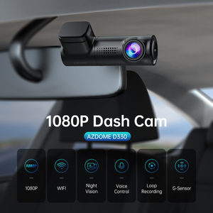 AZDOME M330车载DVR 1296P仪表盘摄像头智能语音控制WiFi免费应用G传感器紧急记录停车监视器循环记录 - Product Image 3