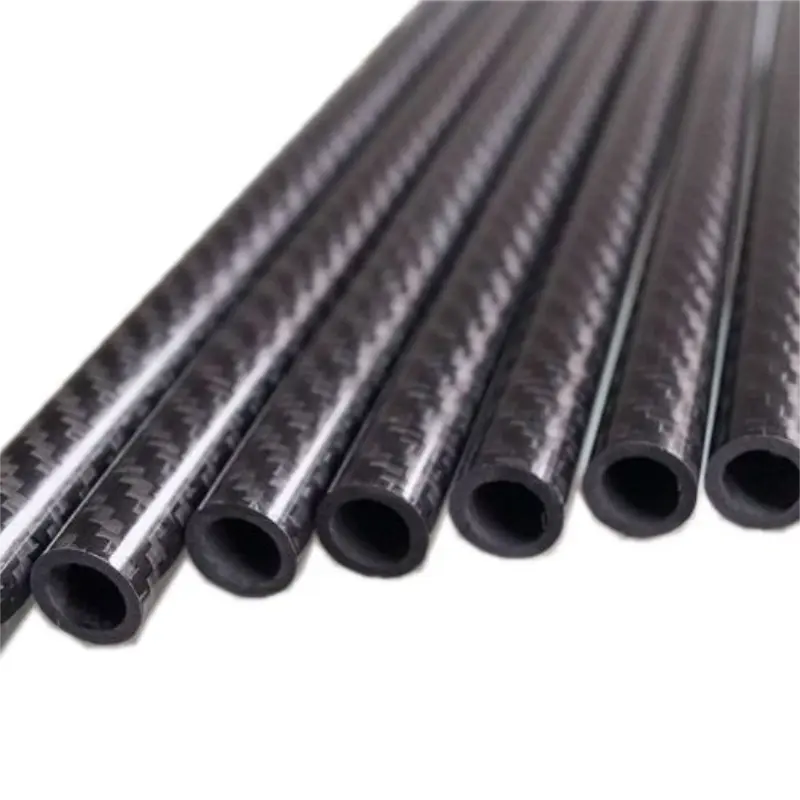 Tubi in fibra di carbonio 3K ad alta resistenza personalizzati in fabbrica leggeri per prodotti di tipo carbonio