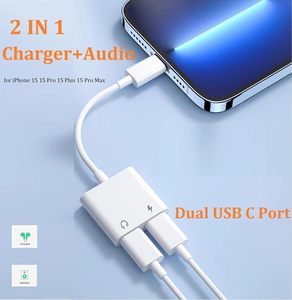 适用于iPhone 15耳机适配器USB C至3.5毫米耳机和充电器适配器，2合1 C型至Aux音频插孔和快速充电 - Product Image 6