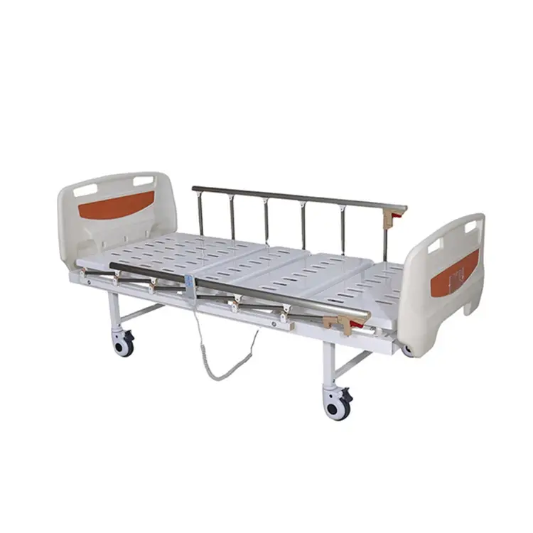 BT-AE202 Cheap 2 function Electric hospital Bed medical patient bed with backrest lift rails mattress IV pole price