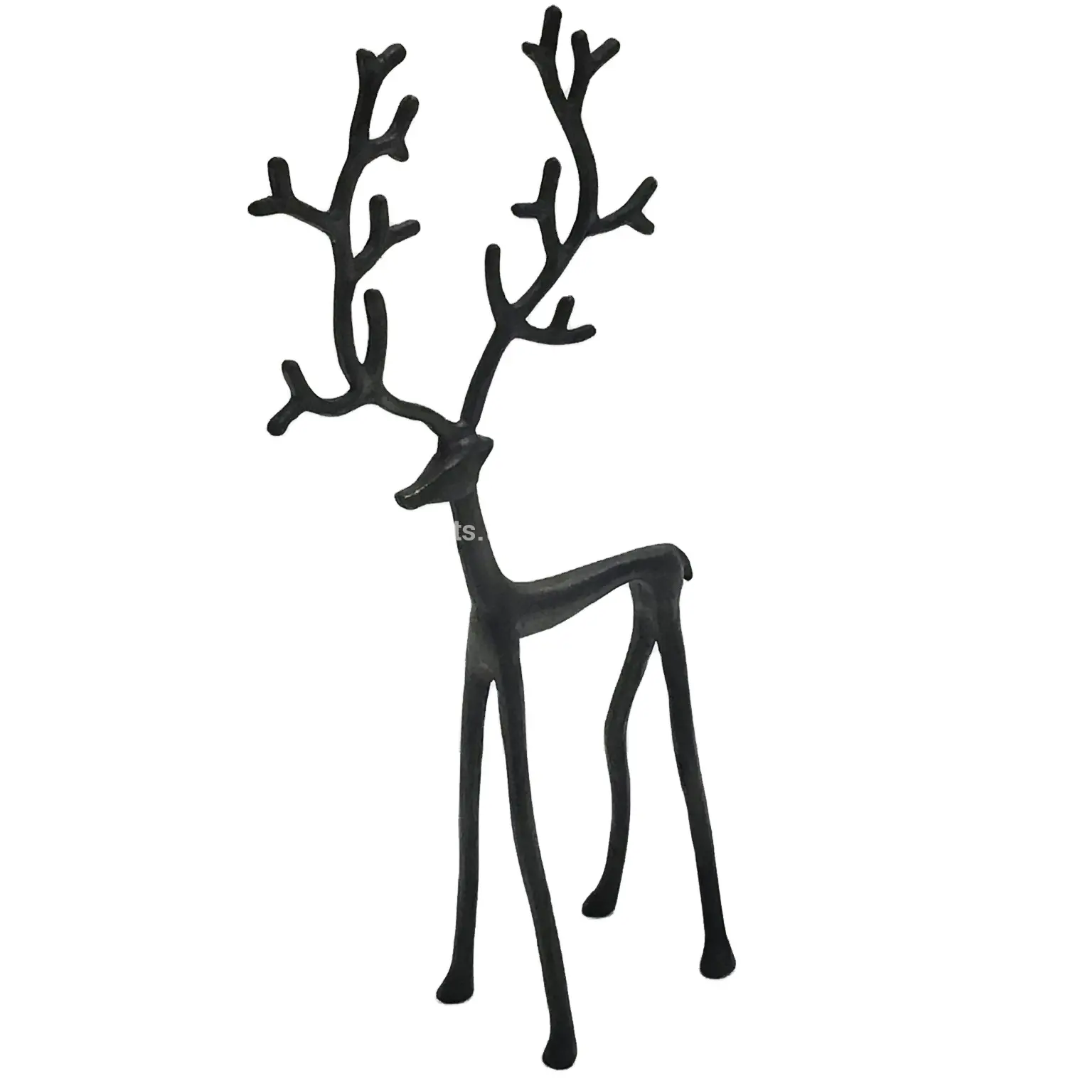 Black Metal Renna moose Animale Fiore All'occhiello Scultura di Festa e Di Natale Decorazione Dell'interno
