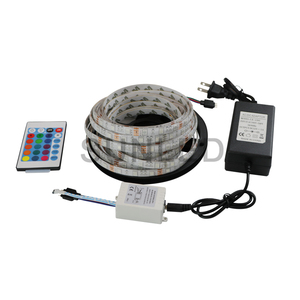 24 tuşlu denetleyici LED akıllı şerit ışıkları ile 60LED/M SMD 5050 RGB esnek ışık şeridi ile 12v ışık LED - Product Image 4