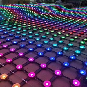 メディアファサード用フレキシブルLEDカーテンピクセルLEDドットライトLEDメッシュスクリーン - Product Image 5